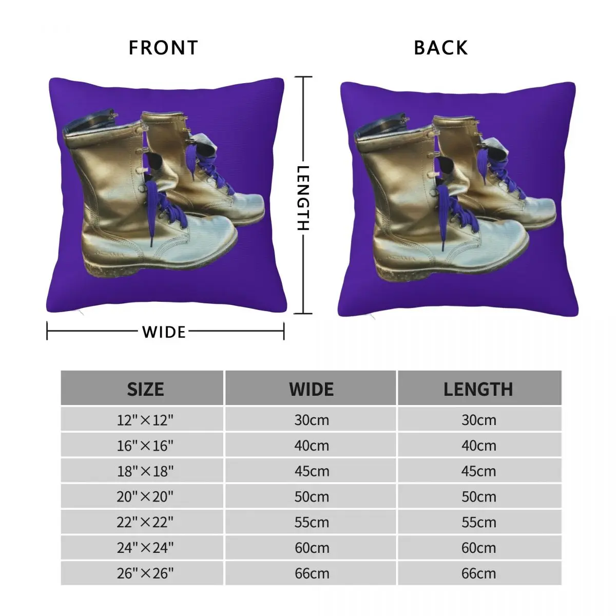 Omega Psi Phi Boots Square Pillowcase Polyester Linen Velvet Pattern Zip Decor Car Cushion Cover