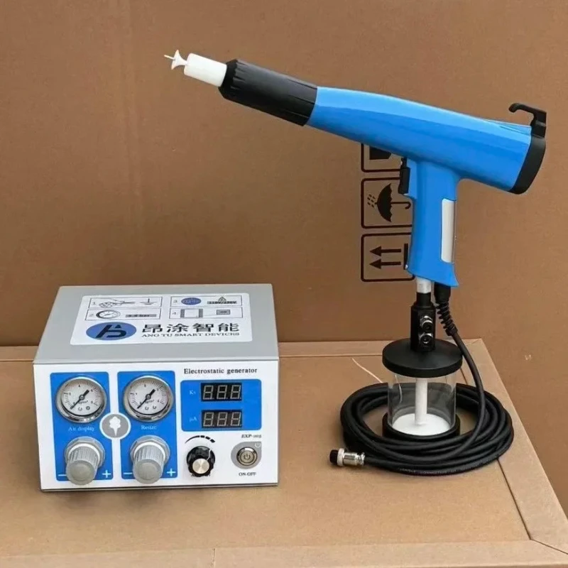 Digital Electrostatic Powder Coating Machine with Manual Powder Coating Spray Gun Test Cup