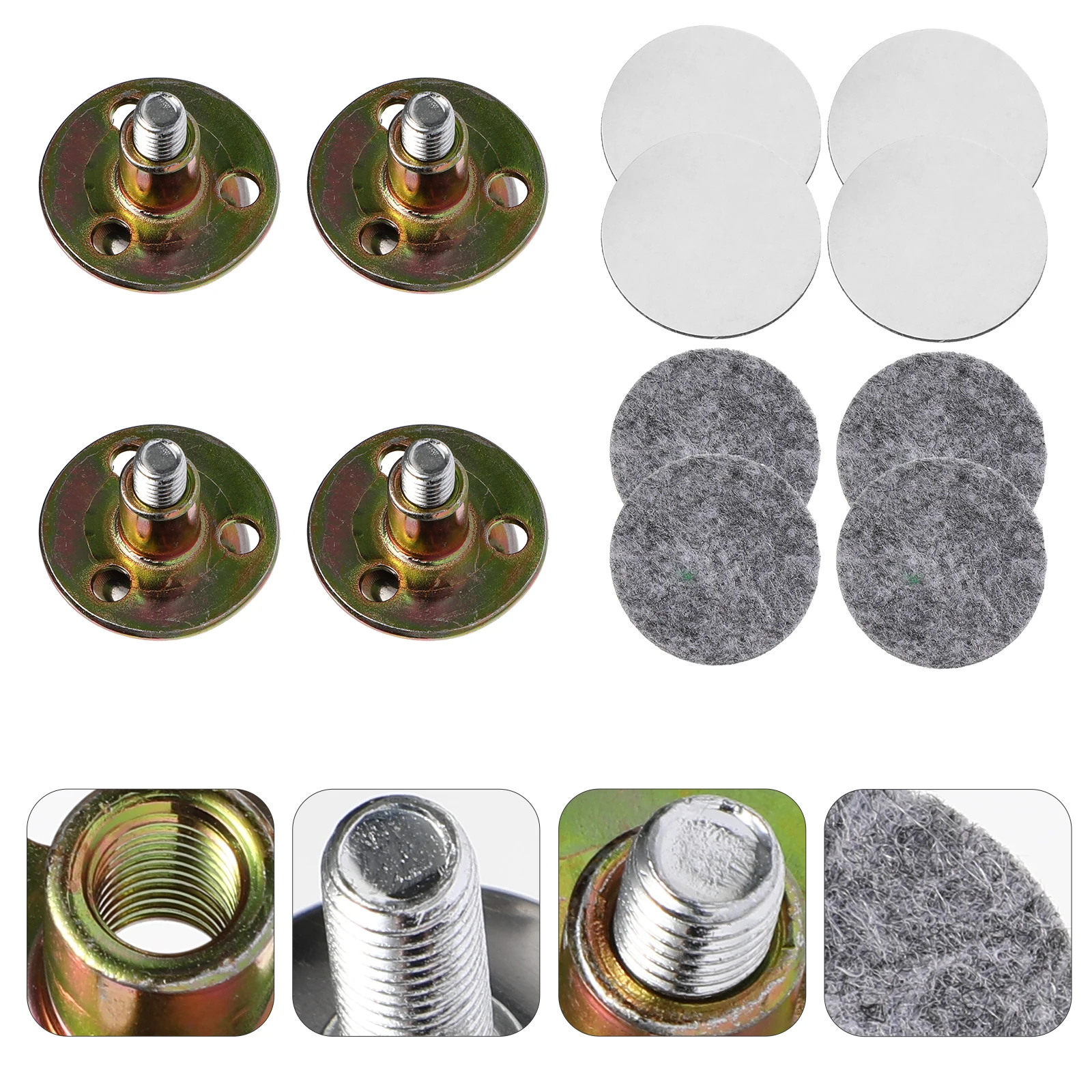 

4Pcs Heavy Duty Furniture Levelers Bed Frame Stabilizer Adjustable Feet for Home Office Hotel Furniture Levelers