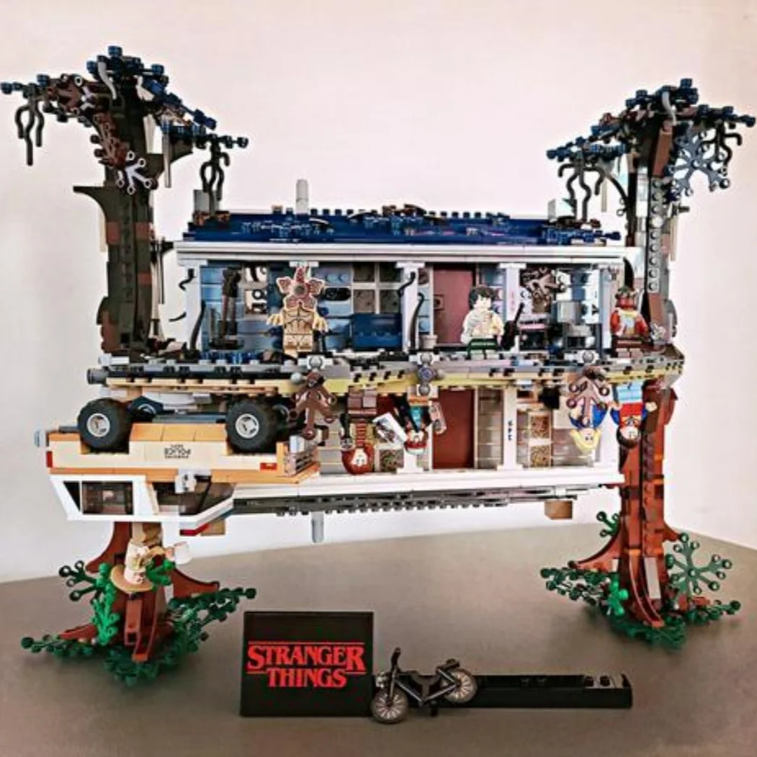 Briques pas chères 2287 pièces The Upside Down 75810, blocs de construction, modèle de maison Stranger Things, jouet à assembler pour enfants, cadeaux de Noël
