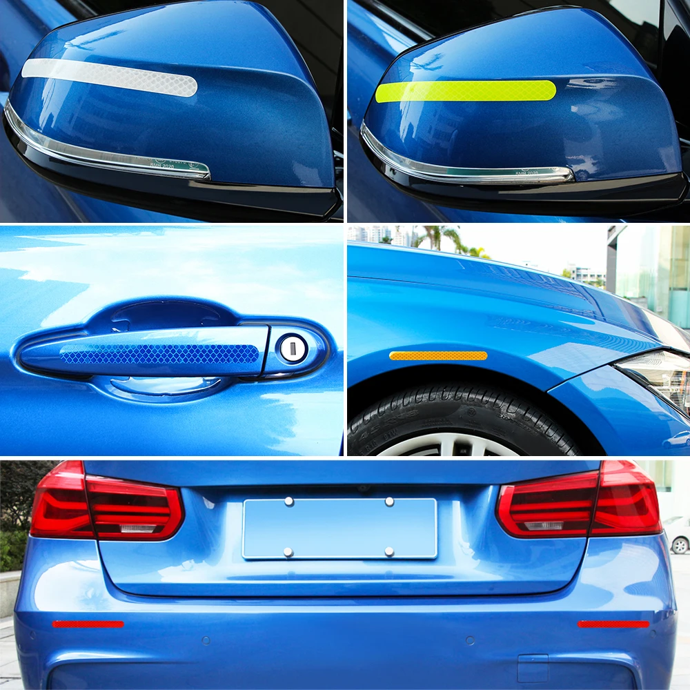 2 قطعة ملصق سيارة الخارجي شريط منعكس شريط عاكس ل ألفا روميو ألفا روميو 159 147 صعب 93 95 9000 بيجو 206 307 #5