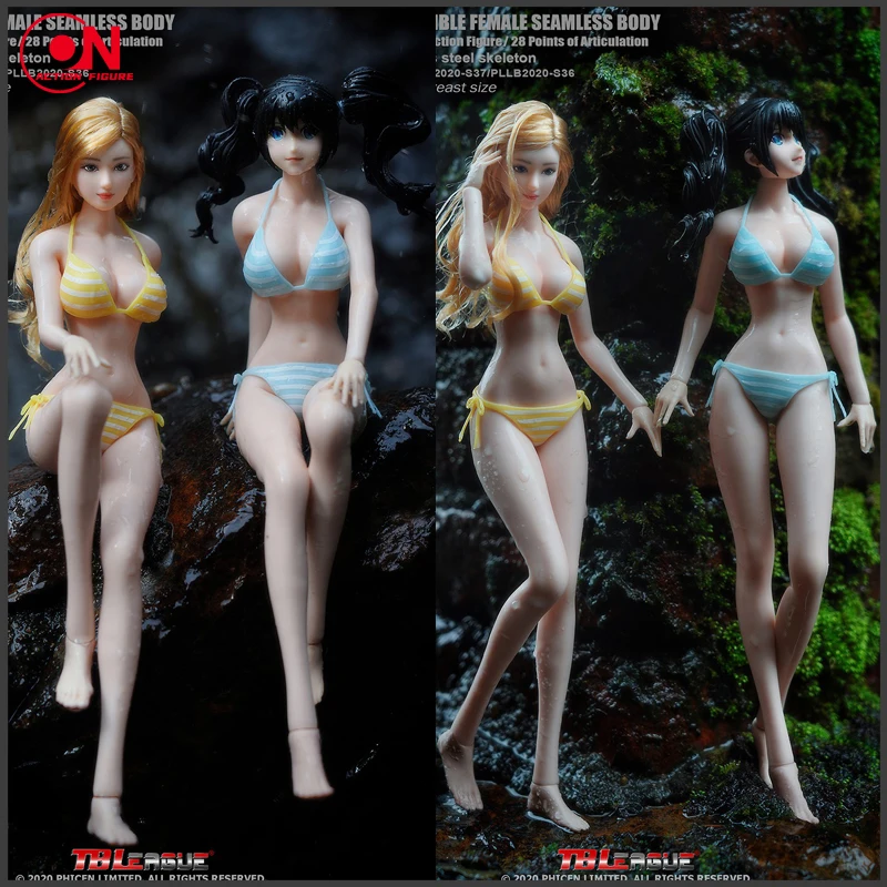 

TBLeague S36 S37 1/6 Pale Skin Large Breast Female Seamless Body Super Flexible Anime Girl Action Figure Model Toys Doll