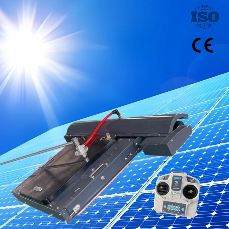 

Intelligent Solar Panels Cleaning Robot Rubber Track Smart Pv Cleaning Robots With Remote Controller