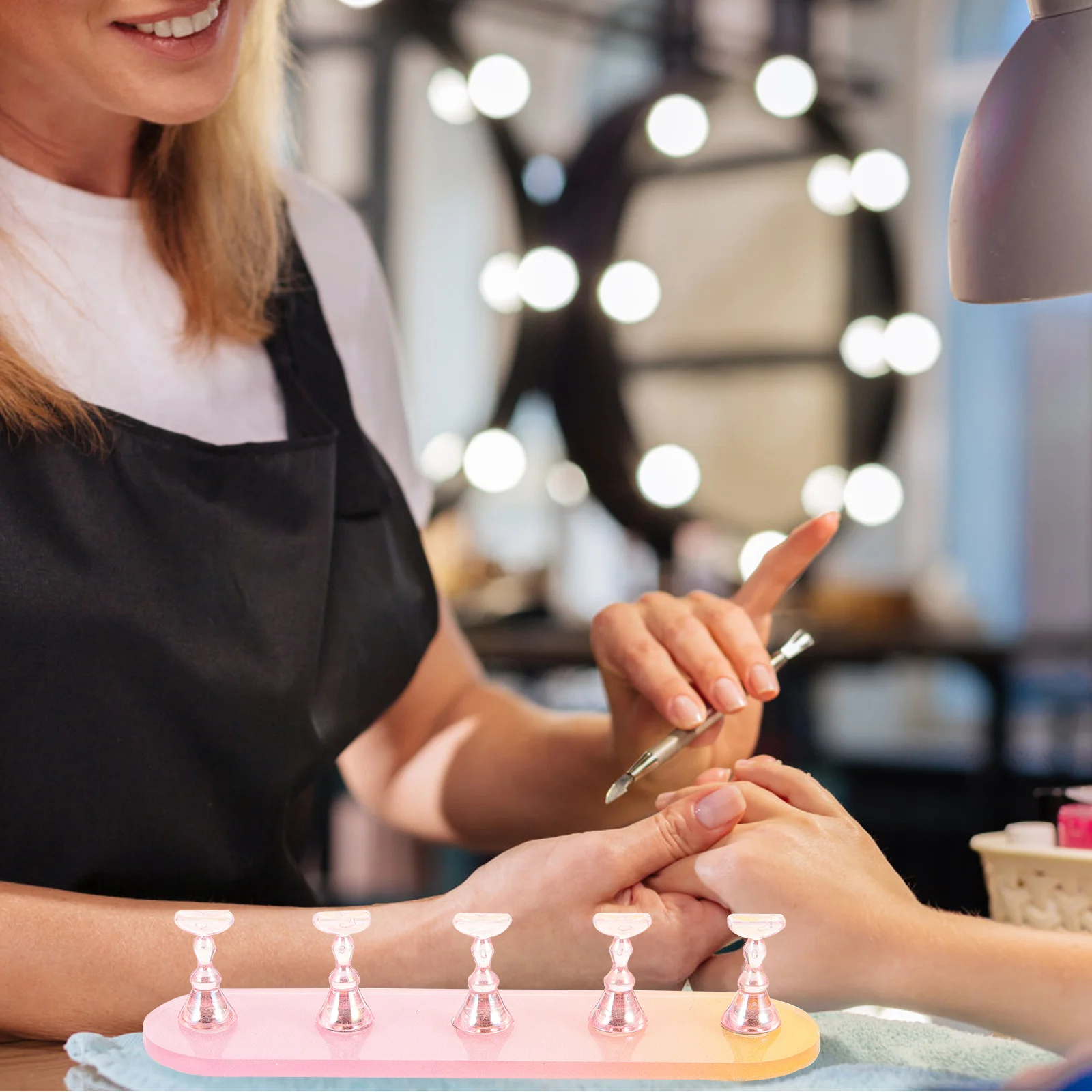 

Art Display Training Stand for Practice Creative Holder Beauty Rack Magnetic Stand Convenient Rack Nail Salon Home Use Fake