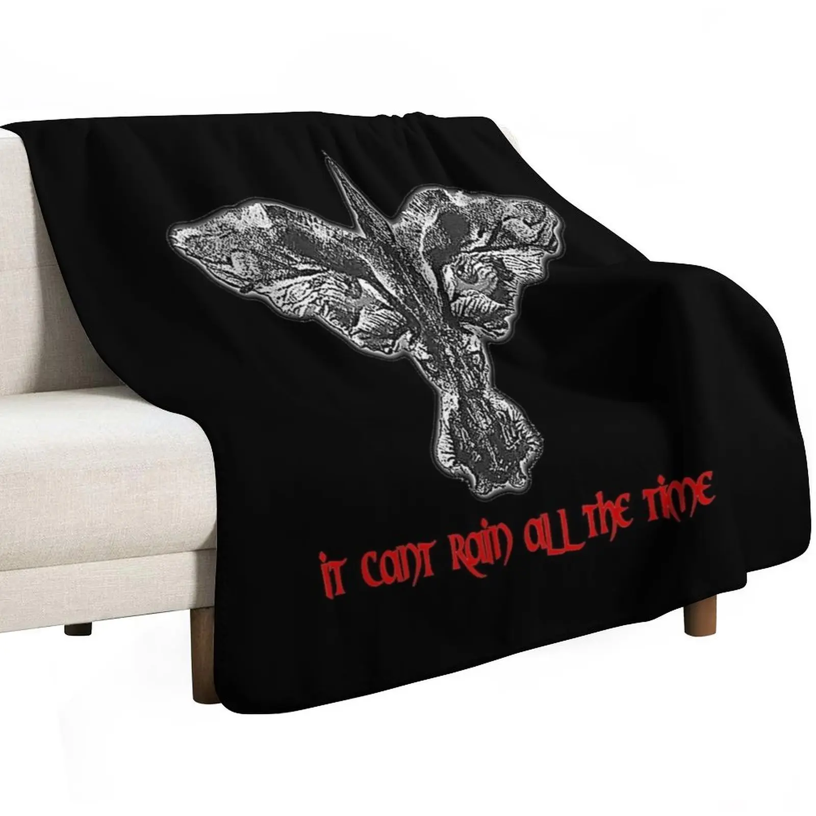 Crow Cross It Can't Rain All The Time Throw Blanket Decorative Sofa Polar Beach Picnic Soft Beds Winter beds Blankets