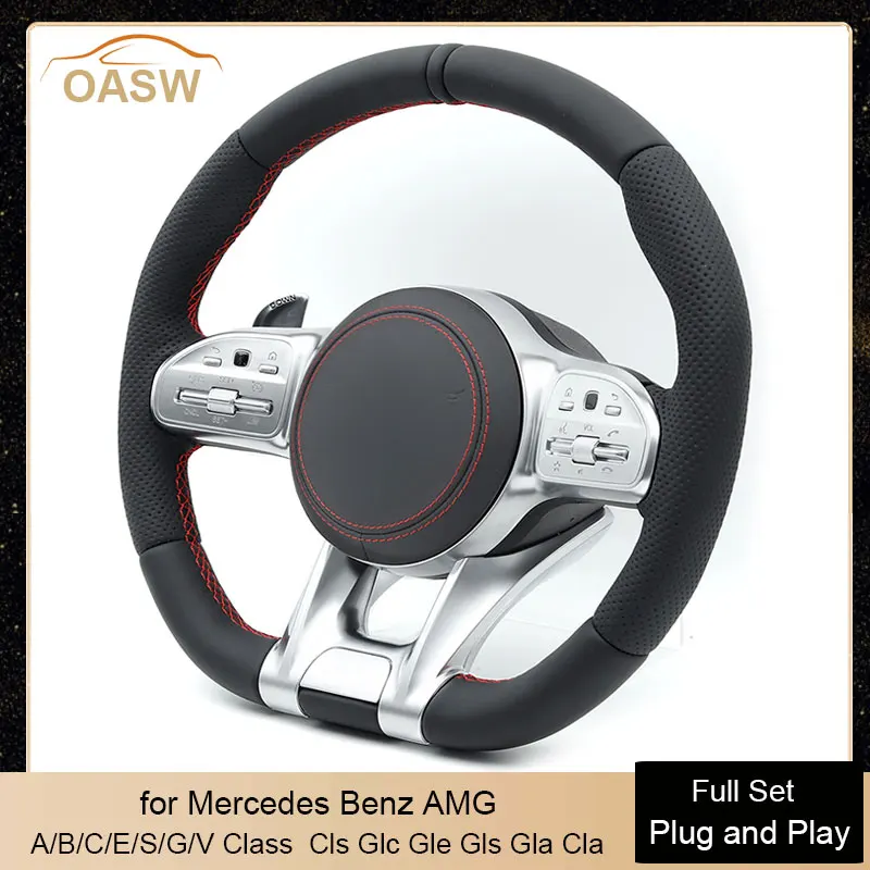 

Car Steering Wheel Full Set Assembly for Mercedes Benz AMG cls glc gle gls gla cla glk slc W204 W205 W206 W213 W217 W221 W222
