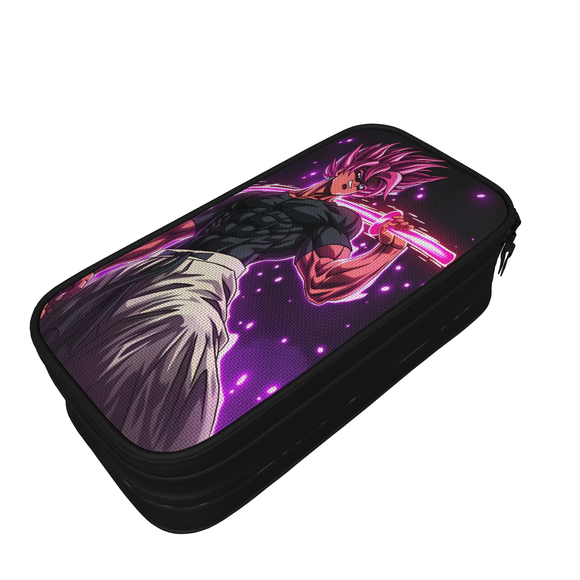 Kawaii Pencil Case Pinks Monster  Pencil Pouch Dragon-Balls School Pencil Cases Child Double Layer Printed Stationery Organizer