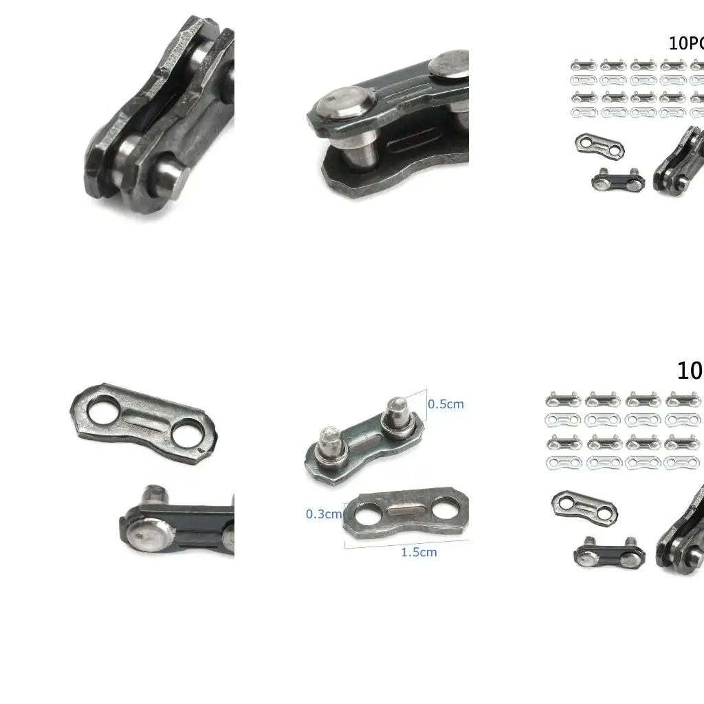  Stainless Steel Chainsaw Chain Joiner Link 10 Set Suitable for 325 058 Chain