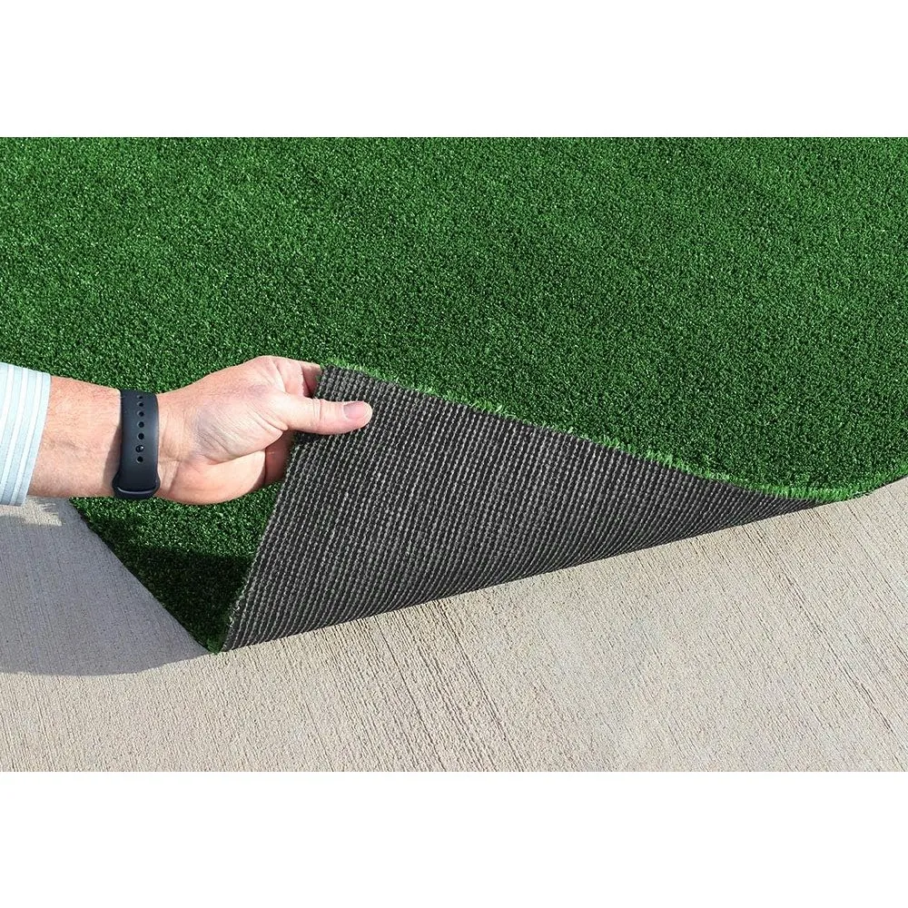 

Outdoor Artificial Turf with Marine Backing – Garden Green 6 Feet X 10 Feet – Spectrum Series .25 Inch Pile Height