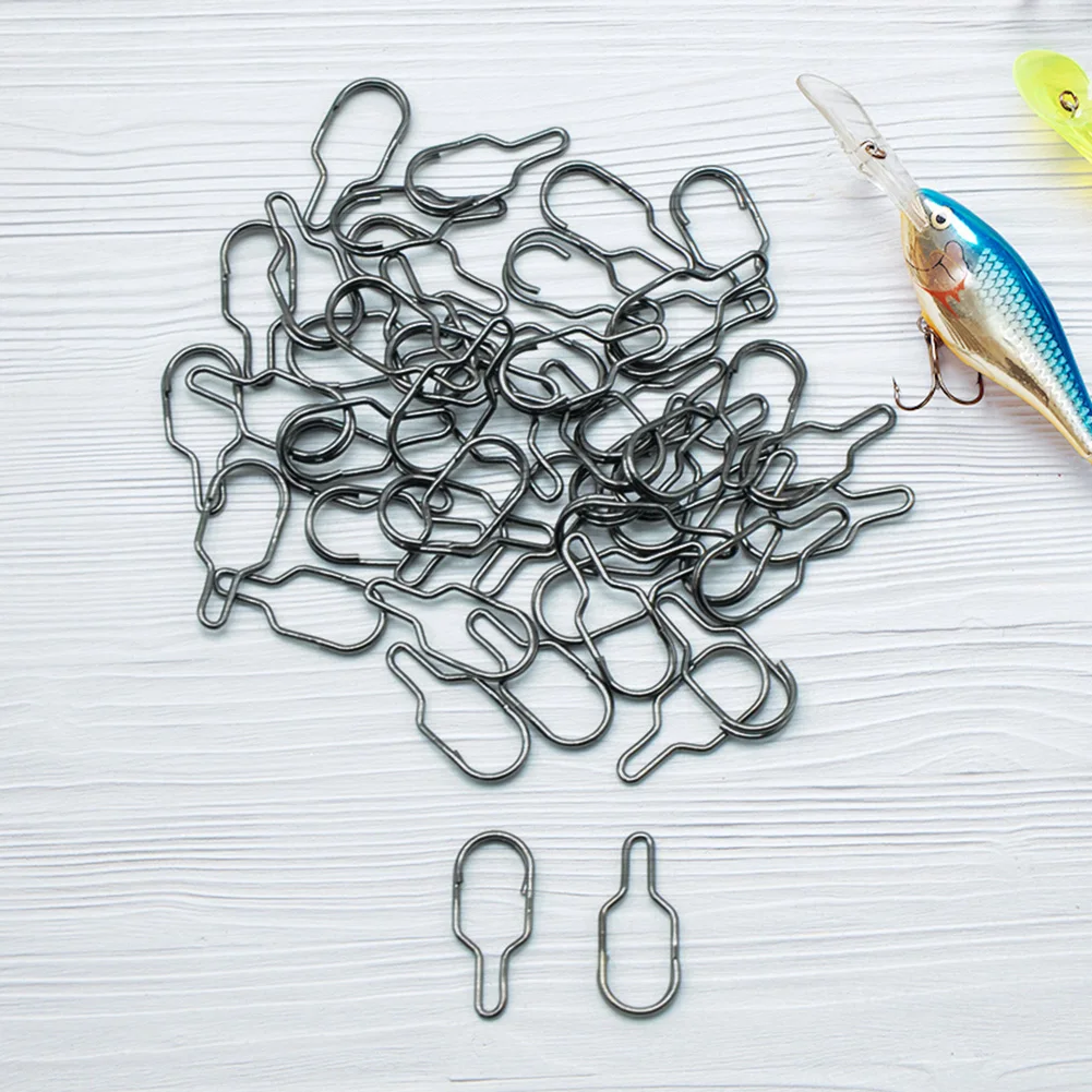 PVA 가방 링크 클립 스테인레스 스틸 잉어 거친 가방 클립, 휴대용 PVA 메쉬 낚시 태클 잉어 낚시 액세서리, 50-200 개