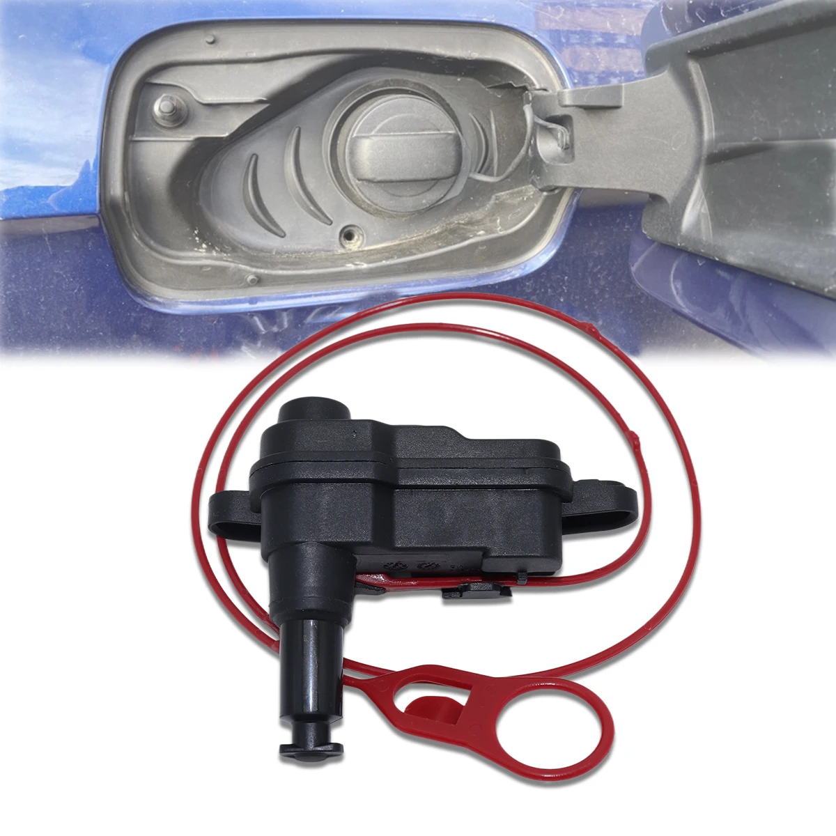 Fuel Door Lock Actuator Solenoid 8V0862153A Waterproof Sealed Rust Proof Anti-Corrosion Salt-Resistant For Audi VW Seat Skoda