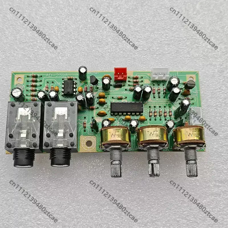12V Microphone Reverb Preamp Board Karaoke Audio Amplifier Tone Control Module K Song Speaker DIY Modification Accessory