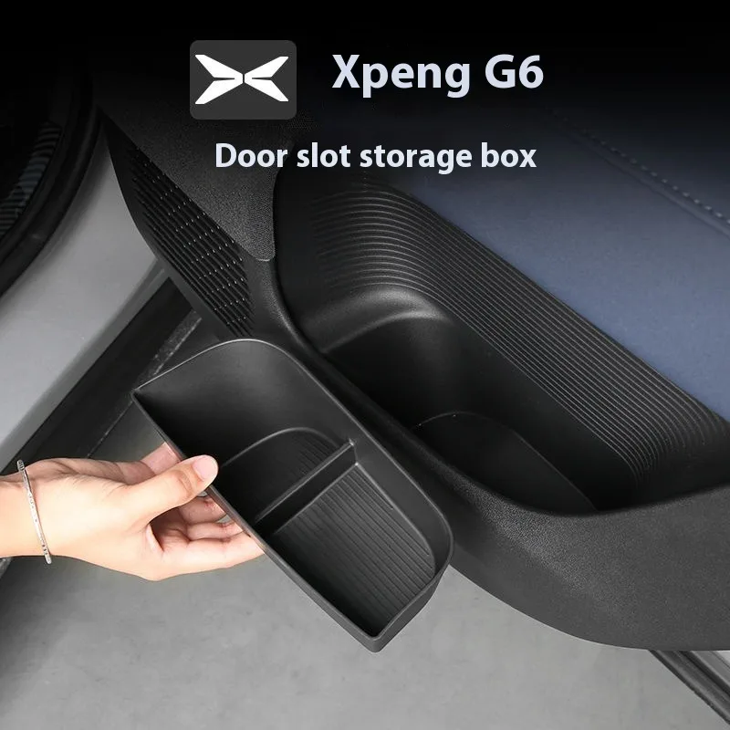 

Suitable for 2023-2025 Xpeng G6 door storage box pads, door slot storage boxes, silicone car accessories
