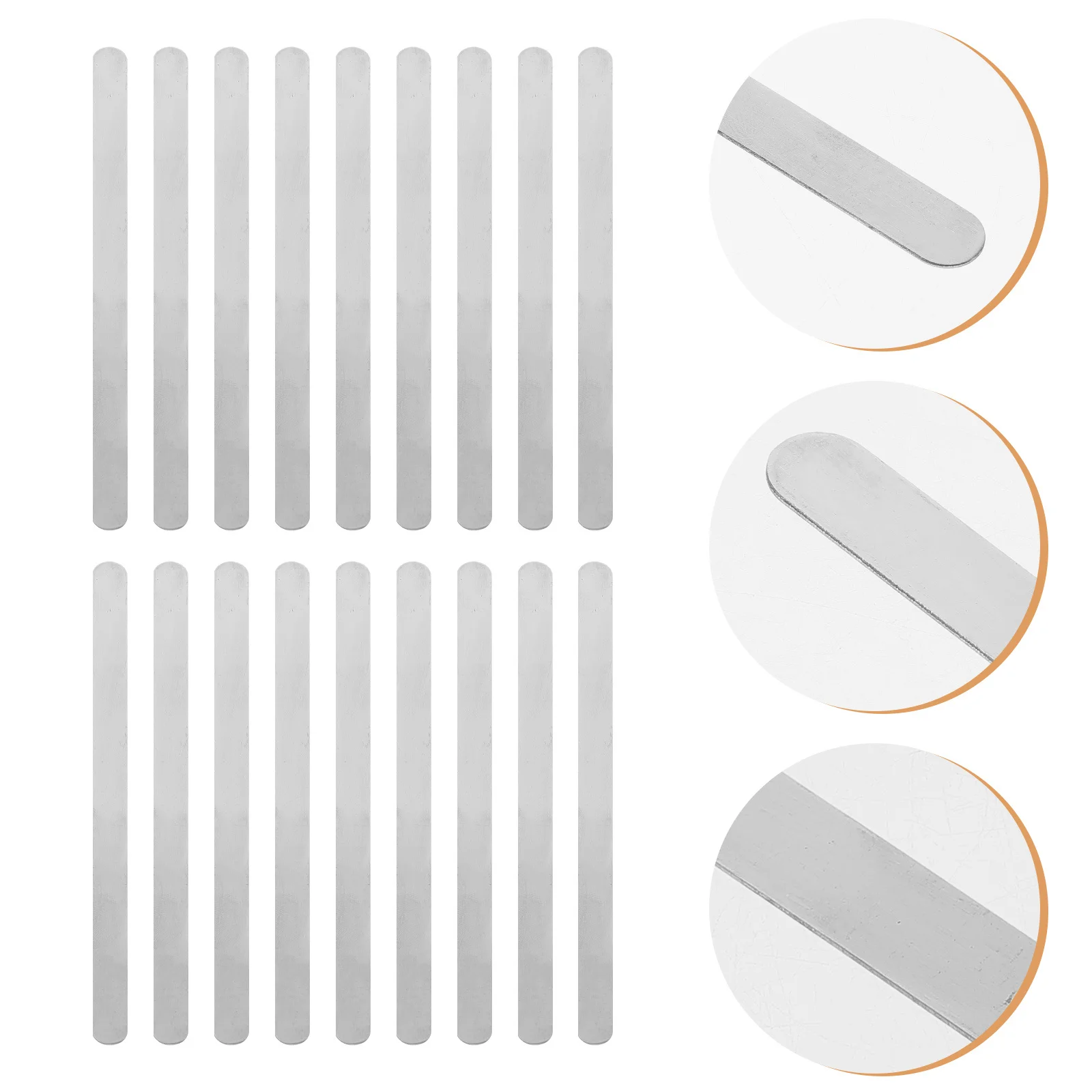 18 Pcs Metal Bracelet Stainless Steel Cuff Blanks Diy Kit Jewelry Making Engraving Products for Women Ring Wire