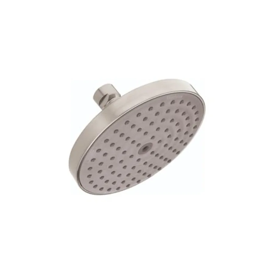 Raindance S 150 Cabezal de ducha de 1 chorro para baño, acabado en níquel cepillado, construcción metálica duradera, diseño moderno y elegante
