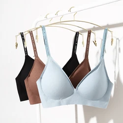 Women Seamless Sexy Bras Adjustable Letter Strap Bralette Push Up Bra Soft Comfort Deep V Beauty Back Underwear Sport Women Bras