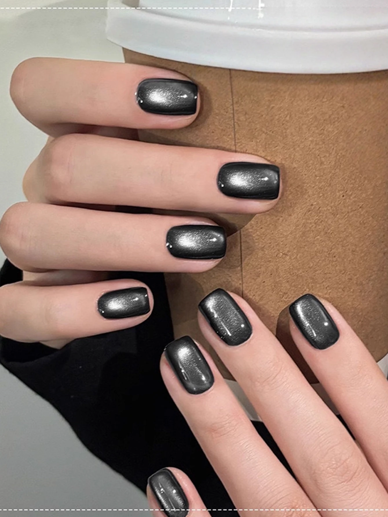 15ml Black Cat Eye Gel UV Nail Polish - DIY Nail Art, Salon Style, Perfect for Christmas