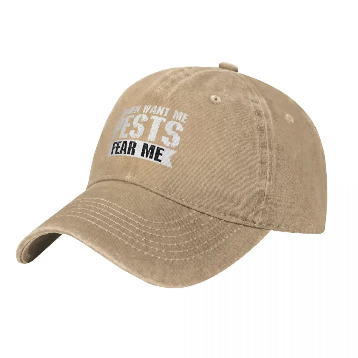 

Women want me pests fear me- funny pest control Baseball Cap Anime Hat Thermal Visor Golf Wear Trucker Hat Caps Male Women's