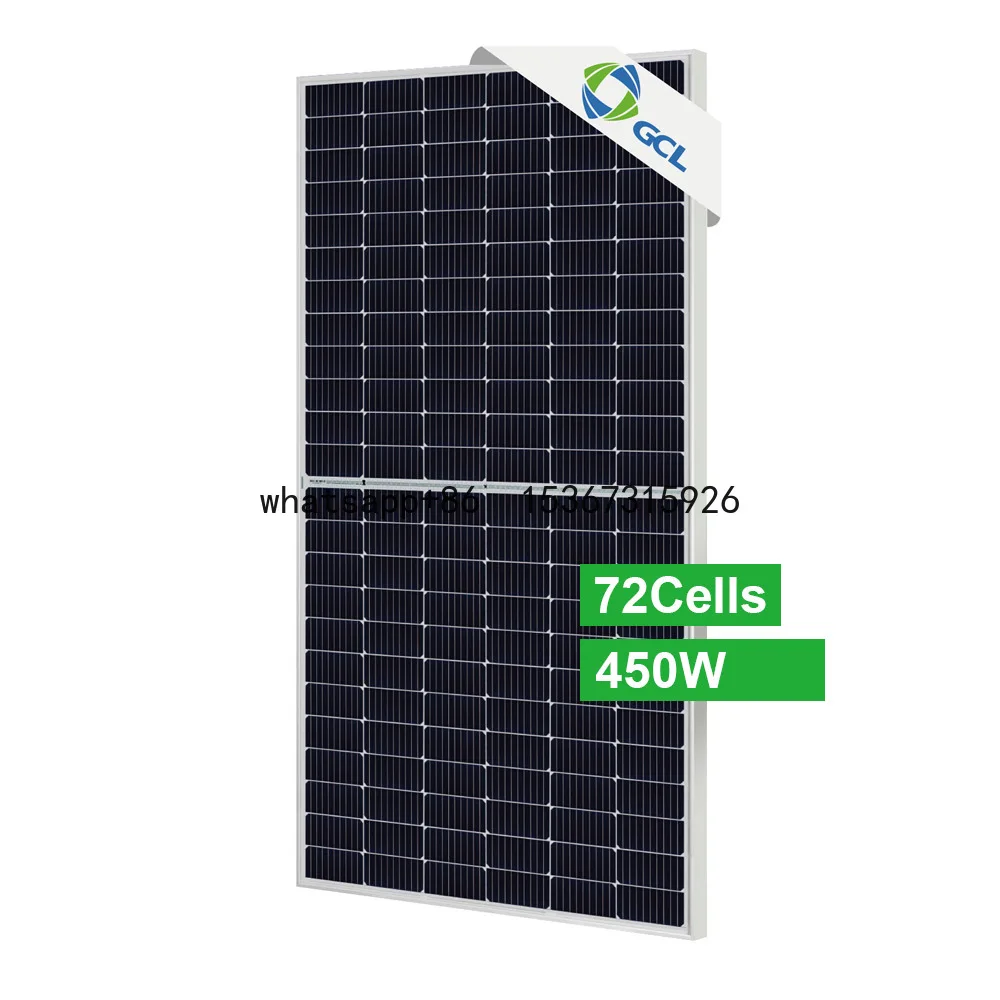 Solar panel 9BB half cell mono 420w 430w 440w 450w solar module 144 cells monocrystalline 450 watt gcl solar for Europe USA