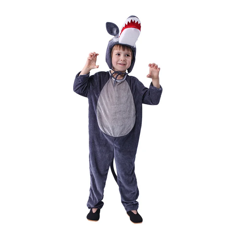 Halloween Cute Male’s Animal Forest Wolf Costume Unisex Pajamas Role Play Birthday Festival Performance Clothing Set