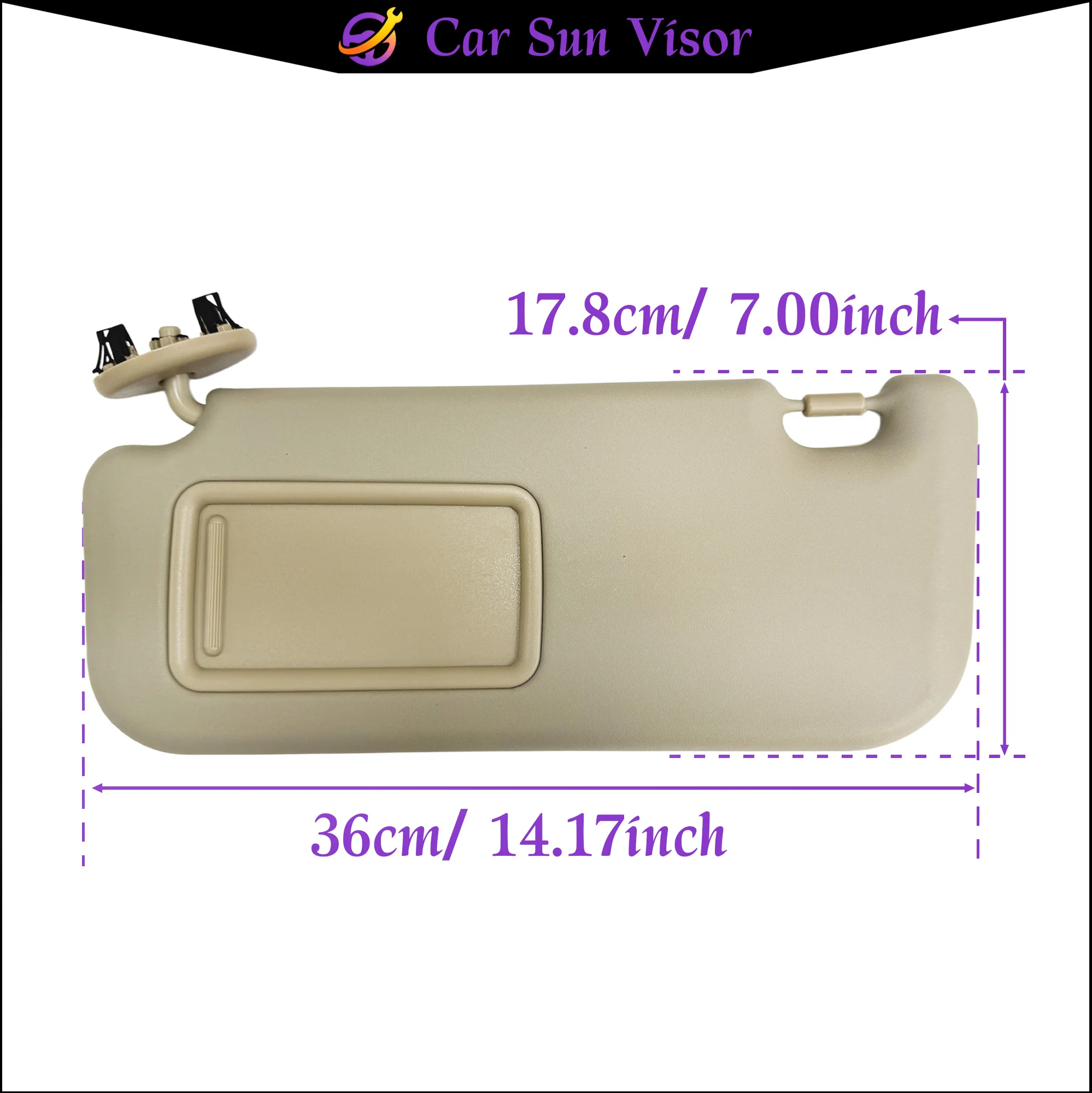 For 2005 2006 2007 2008 2009 2010 2011 2012 2013 2014 2015 2016 Toyota Yaris NCP91 NCP93 Driver Passenger Sunvisor Sunshade