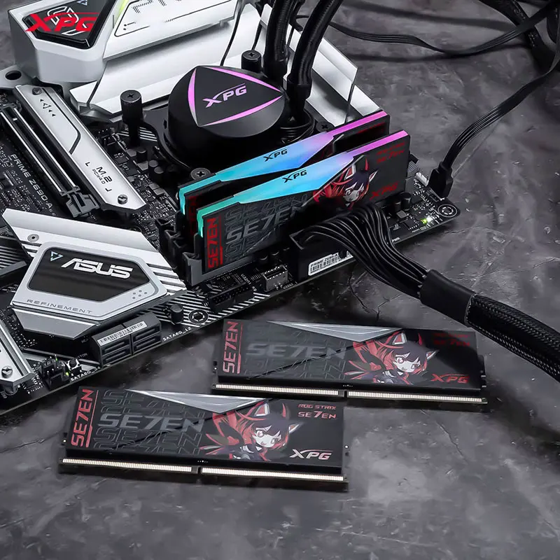 XPG D500G ASUS ROG Ji Chuixue عصا ذاكرة DDR5 المشتركة RGB مجموعة شريط إضاءة 16/32/64 G