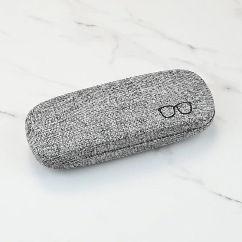 حافظة نظارات عالية الجودة للرجال والنساء من قماش الكتان حافظات نظارات غطاء صلب محمول حامل صندوق تخزين النظارات