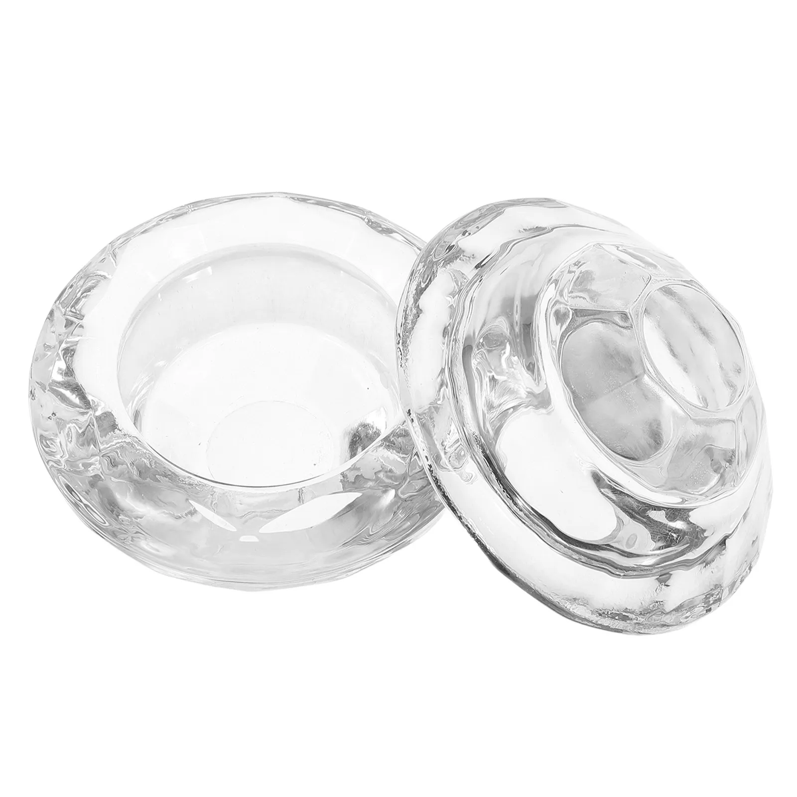 2 pièces, supports en cristal transparents, mini pots pour bougies chauffe-plat, embellissez vos dîners, mariages, anniversaires et décorations de fête, bougies votives.