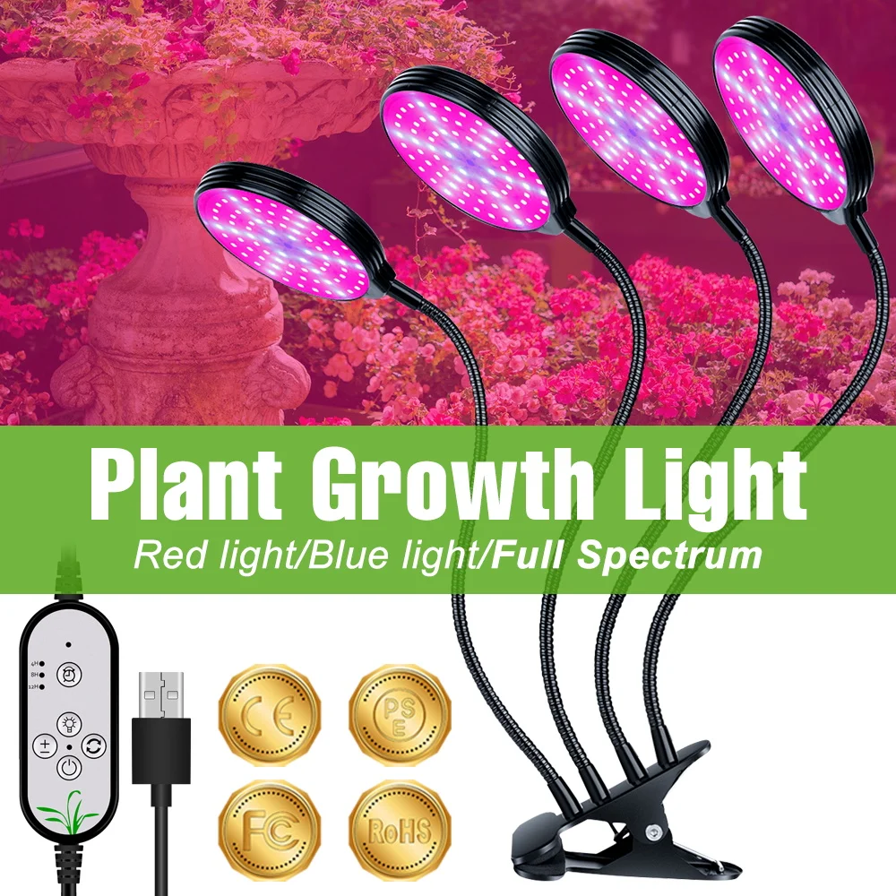 

LED Indoor Plant Grow Light Full Spectrum Seeds Cultivation Growth Box UV/IR Greenhouse Hydroponic Vegs Succulent Fill Lighting