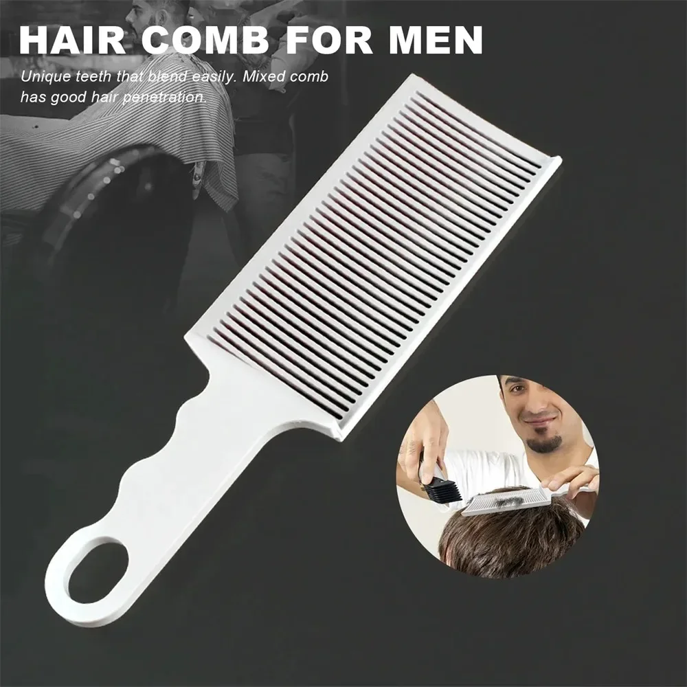 Fading Comb Professional Barber Clipper Blending Flat Top Hair Cutting Comb For Men Heat Resistant Fade Comb Salon Styling Tools