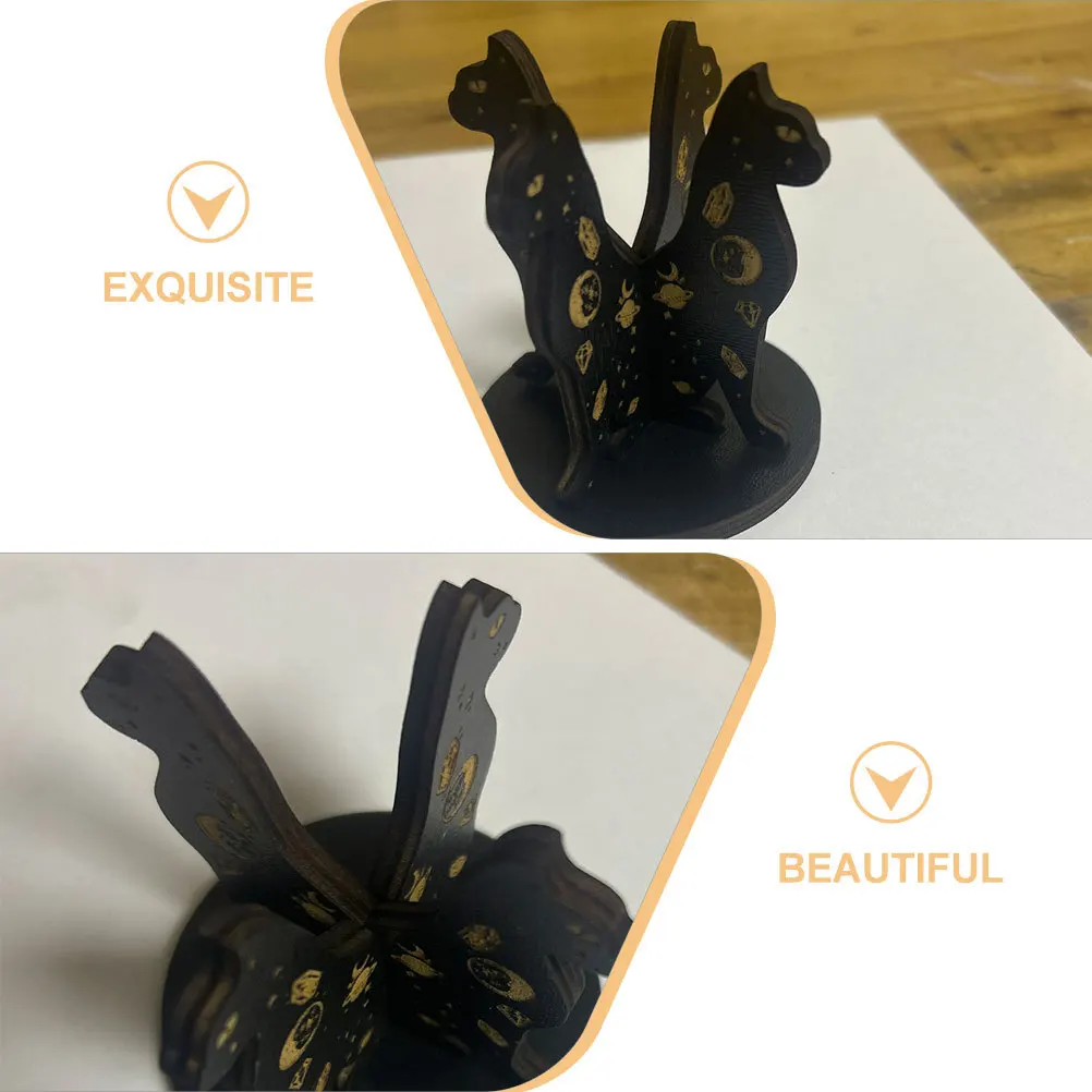 

1pc Wooden Ball Stand, Desktop Sphere Holder, Space-Saving Display Base For Crystal Sphere, Home Office Decor, Crystal