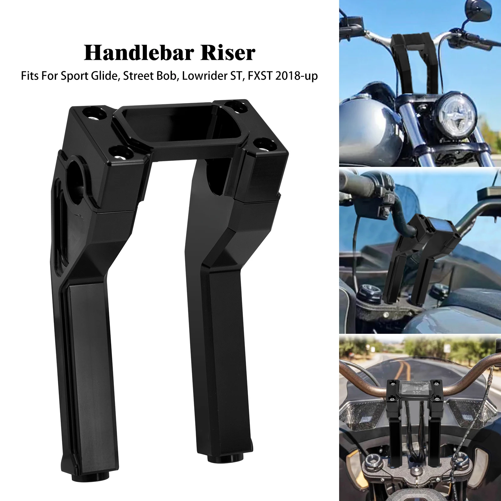 

Motorcycle 8'' Handlebar Riser For Harley Softail Standard Street Bob FLSB FXBB FXST 2018-2023 2024 25mm Clamp Handle Bar Risers