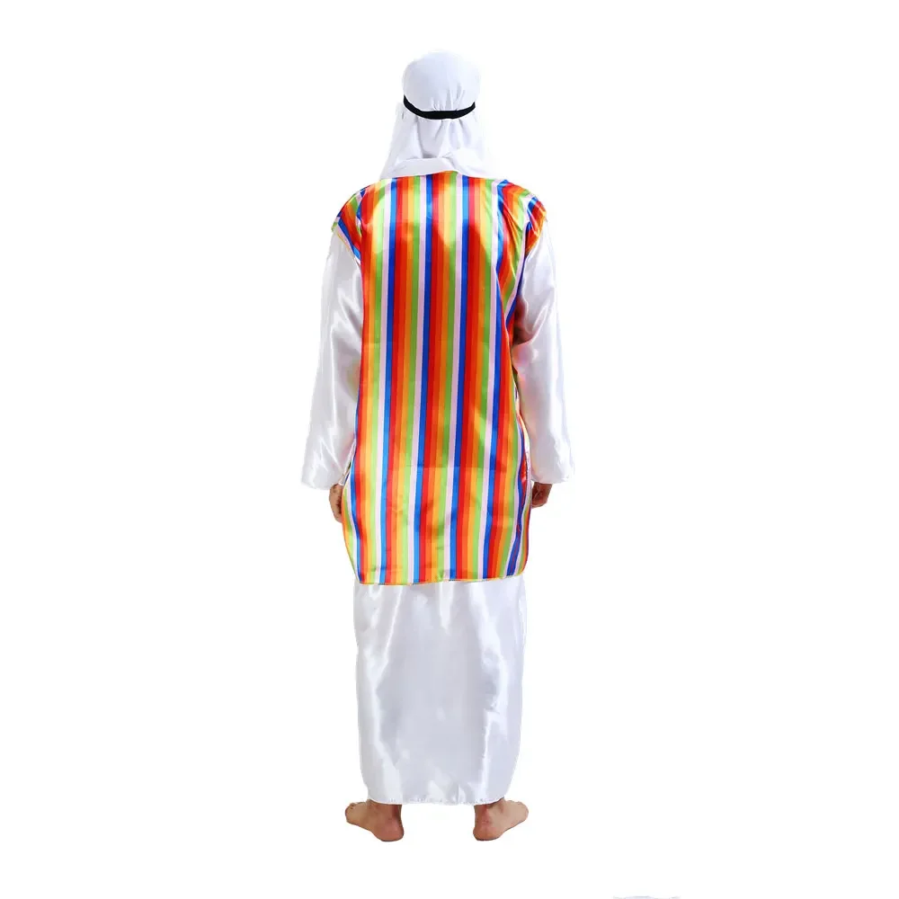 Príncipe árabe Cosplay traje para homens, árabe, árabe, príncipe, Purim, trajes de Halloween, vestido extravagante