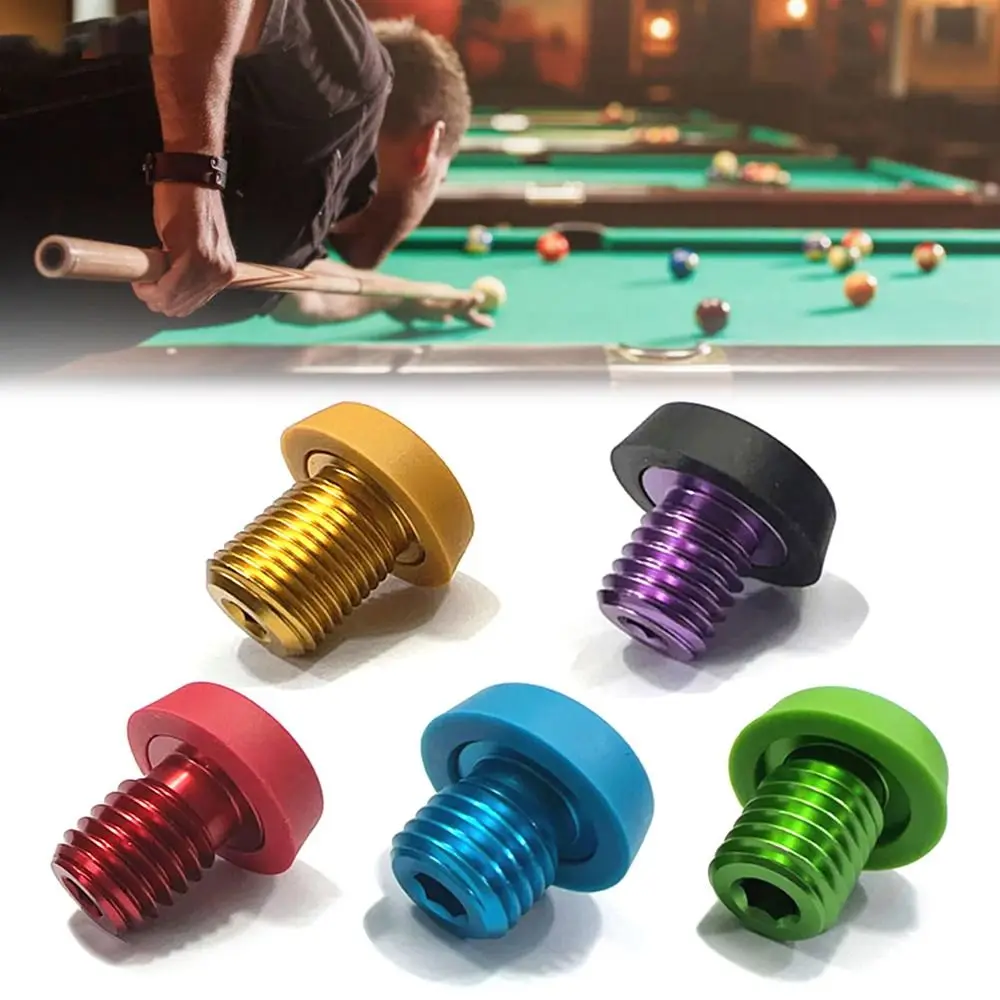 1Pcs Billiard Extension Accessory Billiard Cue Bumper Bottom Cover Pool Cue Back Plug Screw for MEZZ/Universal/HOW/PERI