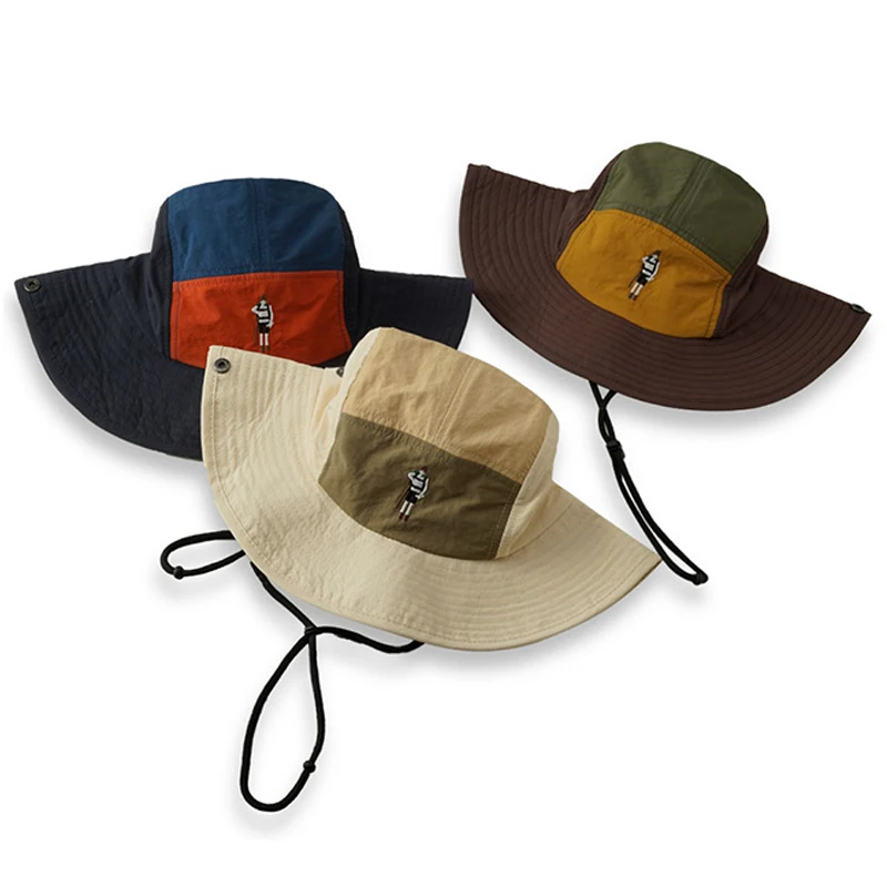 Bocca Quick-drying Bucket Hat Japanese Panama Fisherman Hats For Men Women Summer Outdoor Sun Hanging Vacation Visor Basin Cap