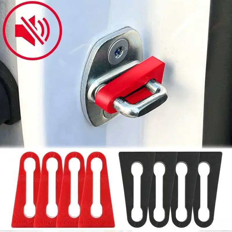 4Pcs Cost-effective Car Door Lock Shock Absorber Buffer Pads Silent Damping Anti-collision Seal for Auto Modification