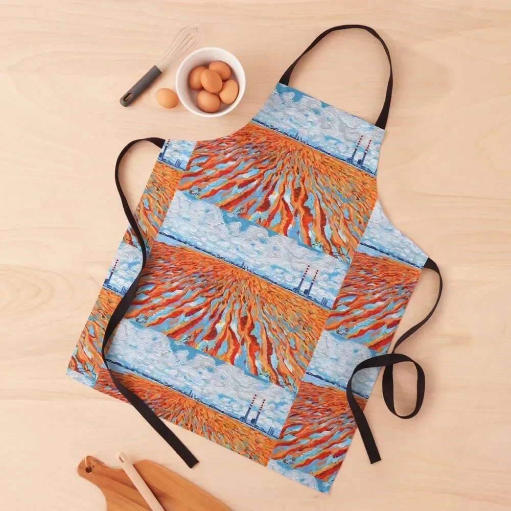 

Sandymount Strand & the Stacks (Dublin, Ireland) Apron Women Kitchen'S chef costume christmas Kitchen Apras For Women Apron