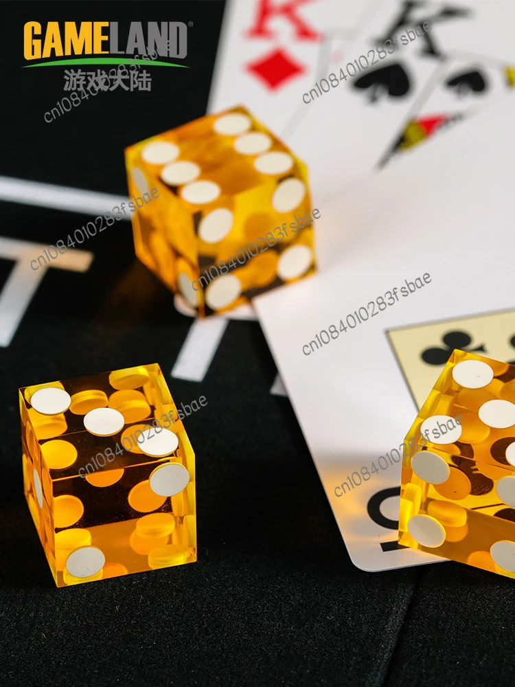 19mm Acrylic Citibank Dice Right Angle Big Dice Texas Poker Casino Sieve