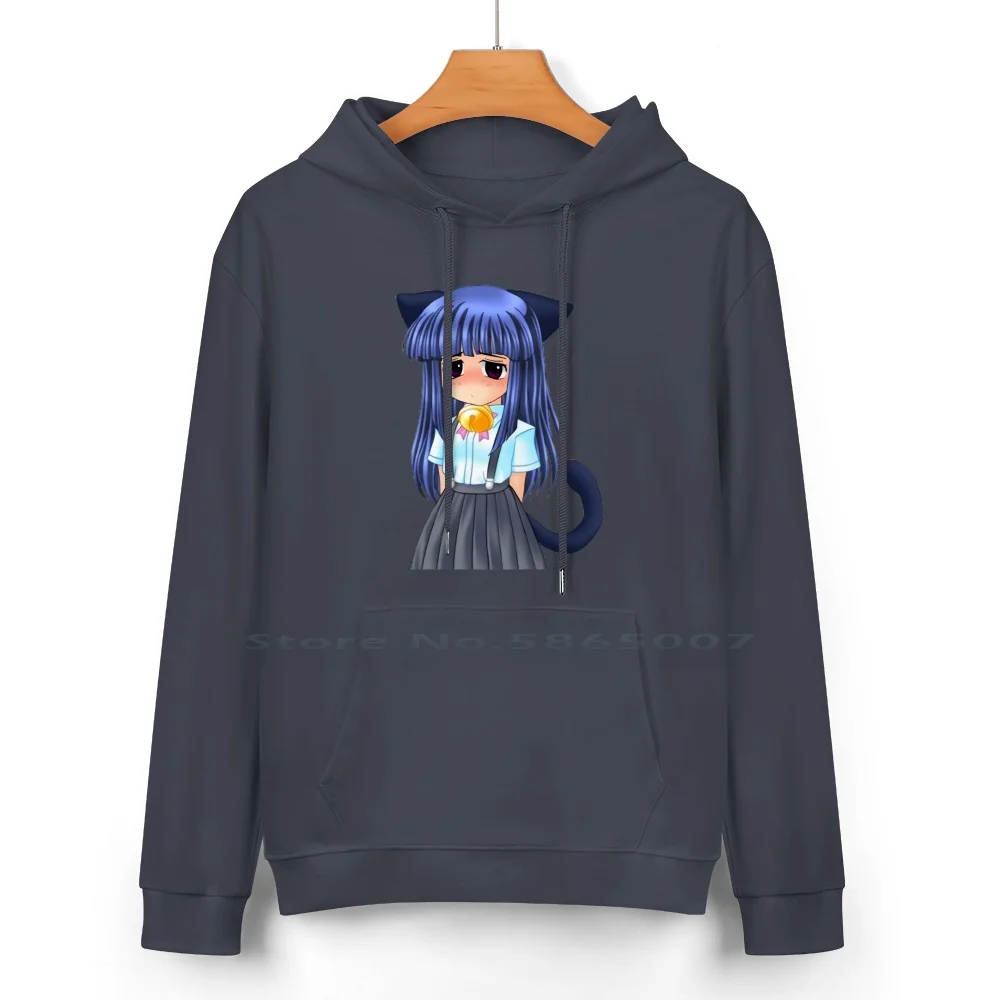 Rika Original Sprite With Cat Ears Pure Cotton Hoodie Sweater 24 Colors Rika Furude Higurashi When They Cry Neko Furude Rika