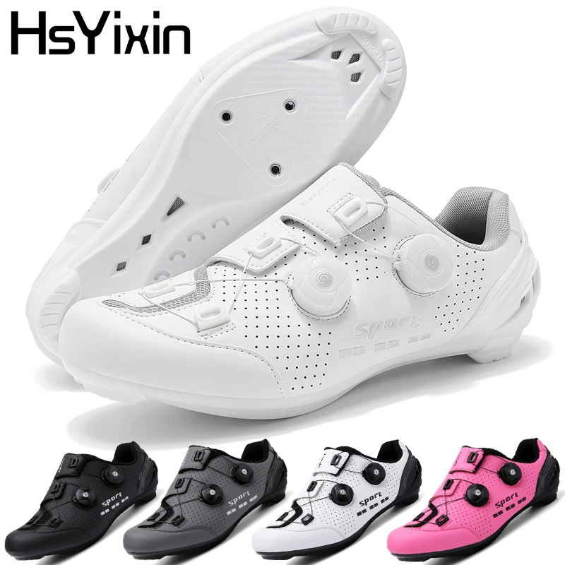 

Новое поступление, профессиональная велосипедная обувь, обувь для гонок на шоссейном велосипеде SPD, обувь на плоской подошве, велосипедные кроссовки MTB, унисекс, белый, черный