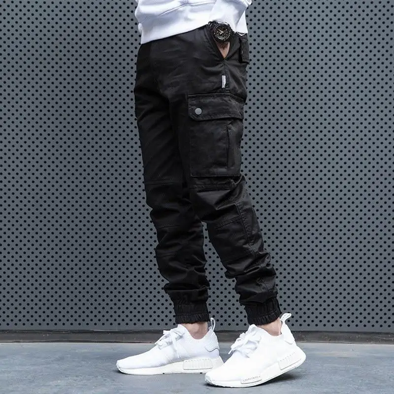 حجم كبير M-4XL الرجال بنطال رياضي الربيع الصيف الخريف عادية المعطي جيب القطن سليم فضفاض مستقيم طويل البضائع السراويل Sreet