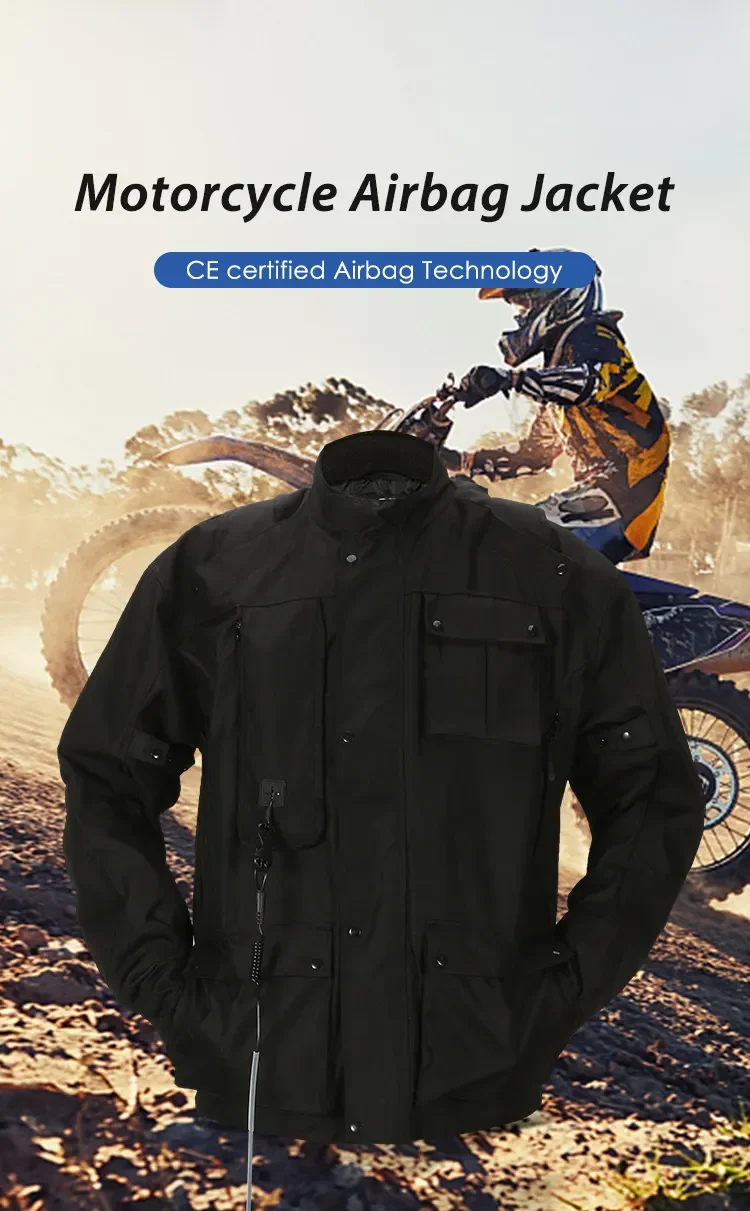 

CE Certified Comfortable Sportswear Jacket Adults Racing Moto Sport Waterproof Adventure Stunt Airbag Adjustable Neck Collar