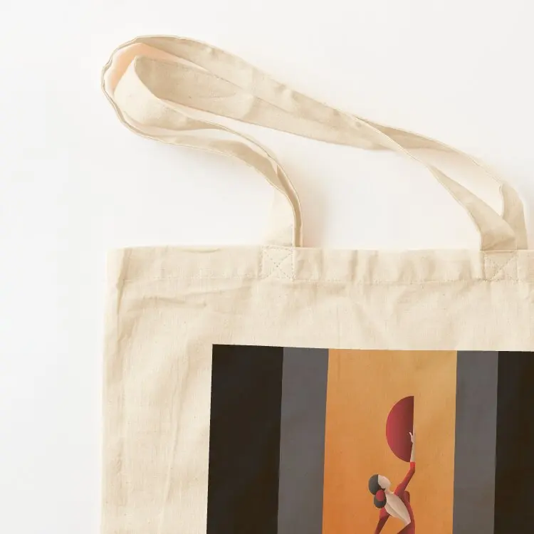 Art Deco geometric styled Spain Flamenco dancer Tote Bag Women's beach bags university shopper bag shopping trolley bag