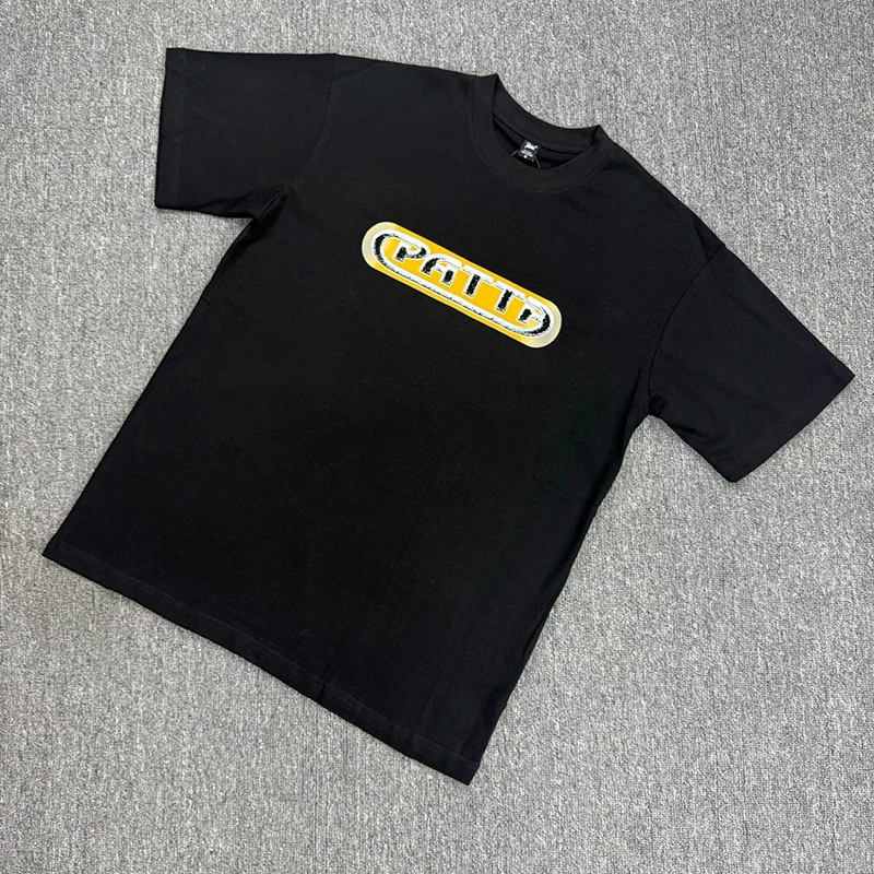 PATTA Short Sleeve Men Women Patta T-shirt Round-neck Loose Letter-Design Logo Print Street Casual Clothing
