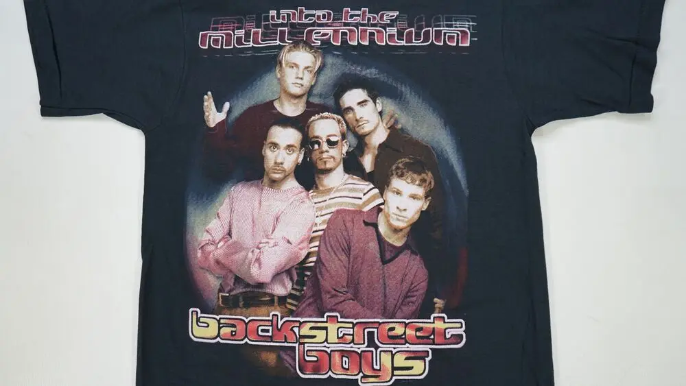 Rare VTG Backstreet Boys Into The Millennium 2000 Rap T Shirt 2000s Boy Band S