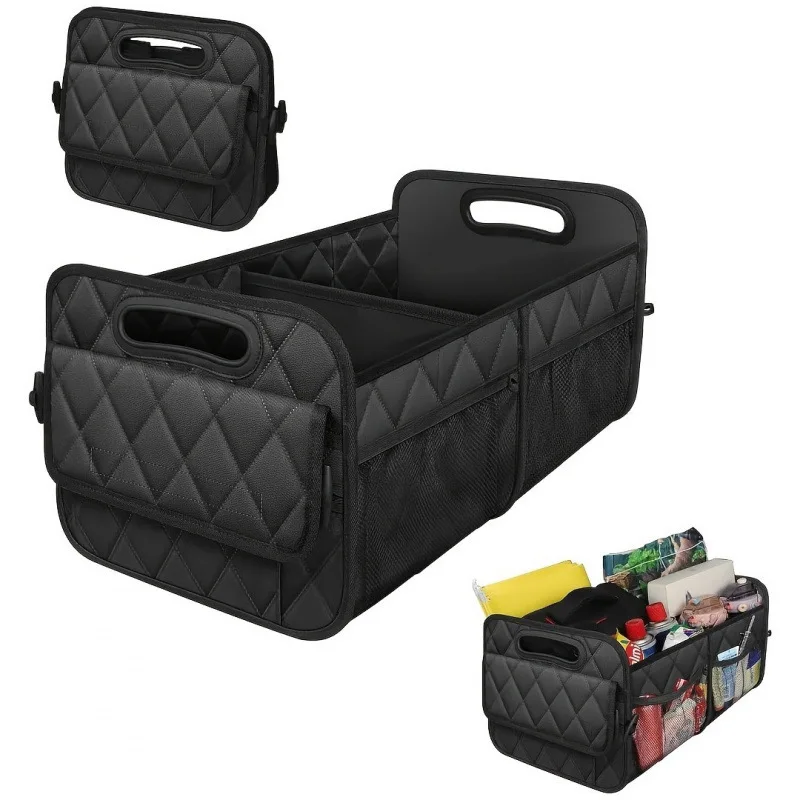 Car Trunk Organizer for SUV, Car Organizers and Storage with 6 Pocket, Car Accessories Waterproof Polyester Trunk Organizer