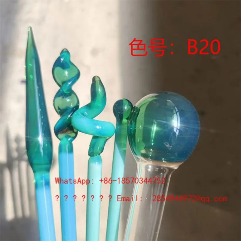 

Заготовка для поделок B20, цвет зеленый, имитация обожженного стекла, сырье в форме стержня