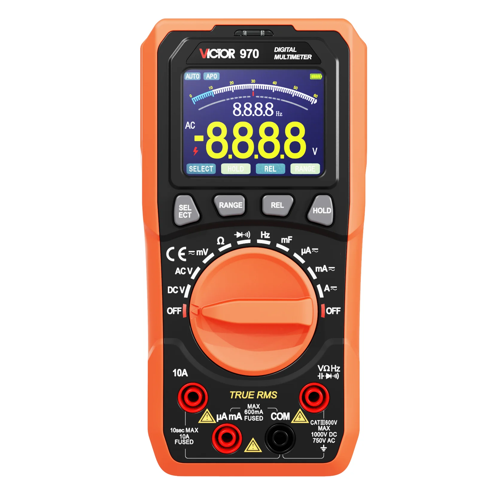 

VICTOR 970 6000 word counting device with a 2.4-inch color screen display Automatic range True RMS Digital Multimeter