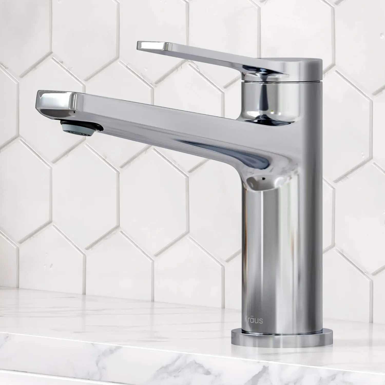 

Indy Single Handle Basin Bathroom Faucet in Chrome, KBF-1401CH