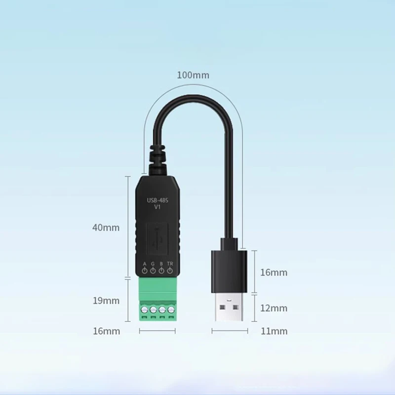 وحدة اتصالات محول مسلسل USB صناعي إلى 485 CH340 PLC وحدة تحكم IO التسلسلية تدعم Win xp/7/Vista/8/10/11